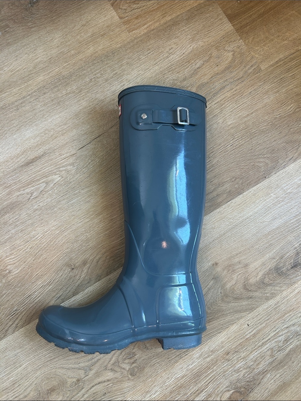 Hunter Gloss Knee-High Rain Boot - Slate